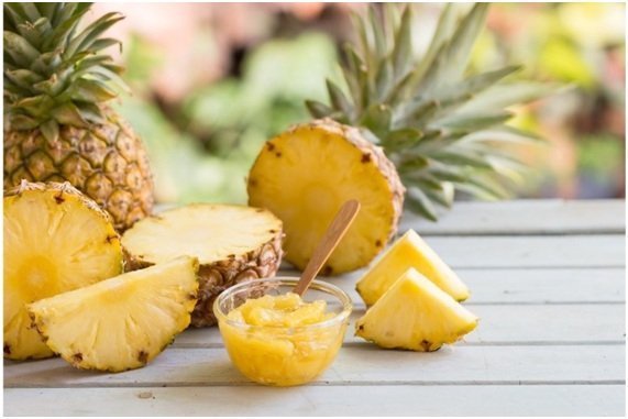 mascarilla de piña para el acne