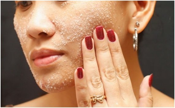 mascarilla de sal para el acne